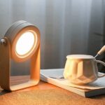 A bedside reading lamp