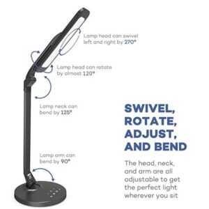 Eye-friendly desk lamp with fully adjustable function