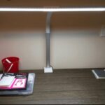 White bright desk lamp for large workspace