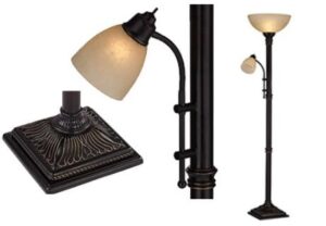 Best Adjustable Lamps Top 5 Desk, Garver Bronze Torchiere Floor Lamp With Reader Arm