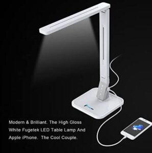 Fugetek brand table lamp with USB and adjustable arms