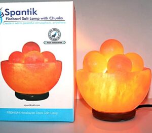 Spantik Bowl Salt Lamp with 6 Massage Balls