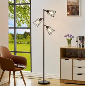 3-light floor lamp for a dark living room