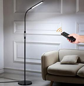 touch and remote controlled led floor lamp for bedside