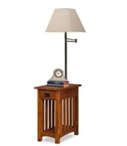 Leick modern floor lamp with table