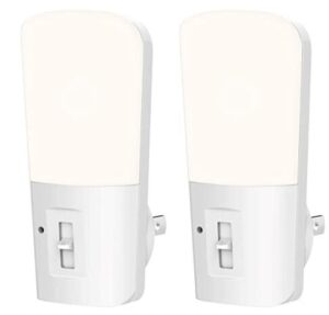 2 pack plug in night light for nursery