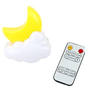 plug in moon night light with remote control