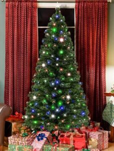 indoor christmas trees with lights