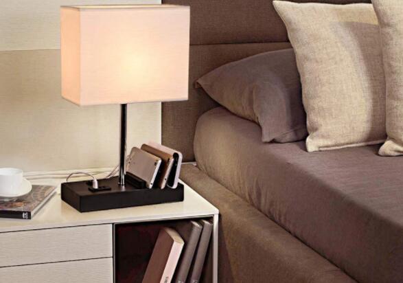 height of bedside table lamps