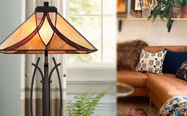 art nouveau lamp for eclectic home decor