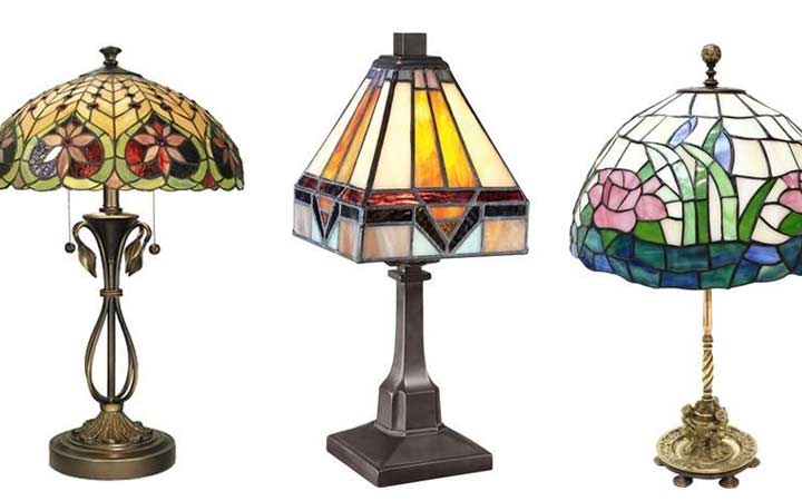 features of an art nouveau-lamp