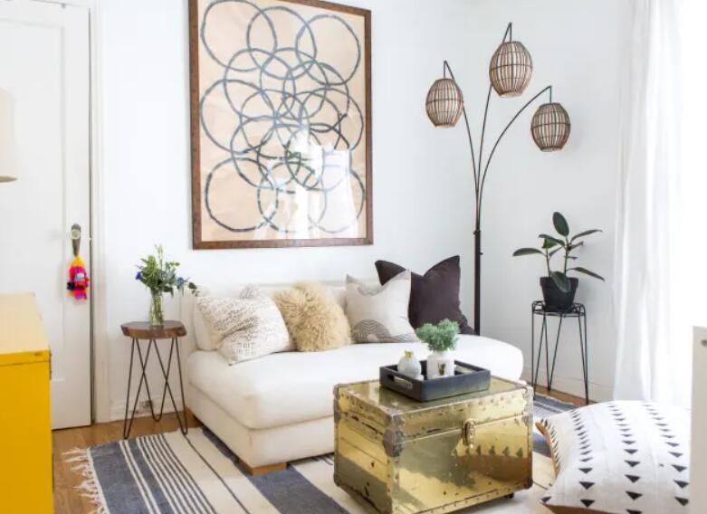 woven wicker lamp for minimalist room design