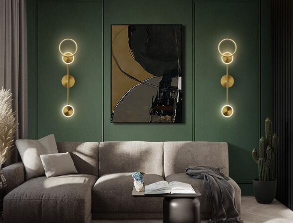 balance copper lamp with other color scheme in your rooms