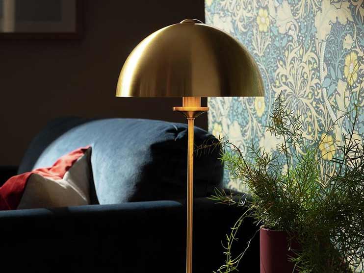 popular finishes for glamorous lamps
