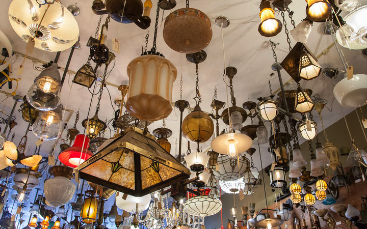 what's the most popular materials used in eclectic lamps