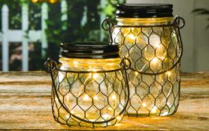 how to incorporate mason jar lamps into country style room