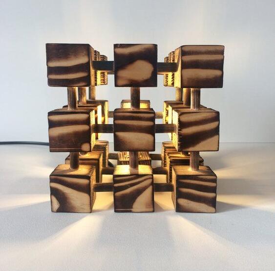 Abstract Cubes lamp