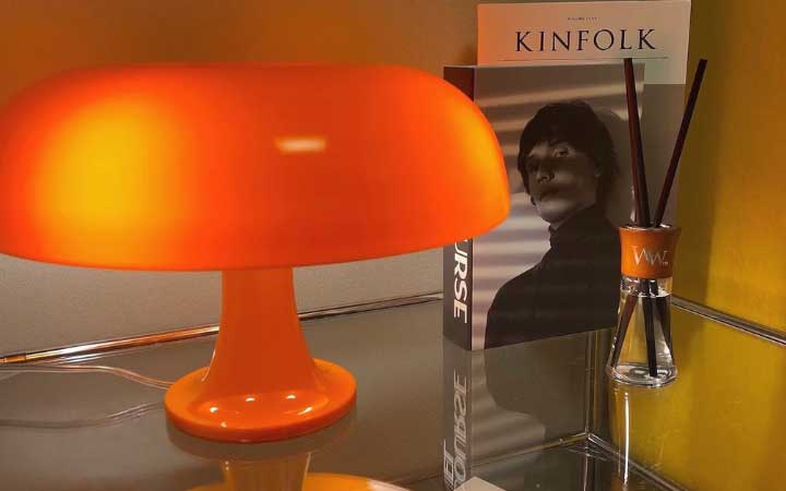 popular colors for mid-century industrial lamps