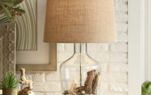 popular materials for coastal farmhouse lamp designs